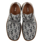 Dior Sahara All Over Pattern Chukka Boots 42 Graybrown Tone — view 4