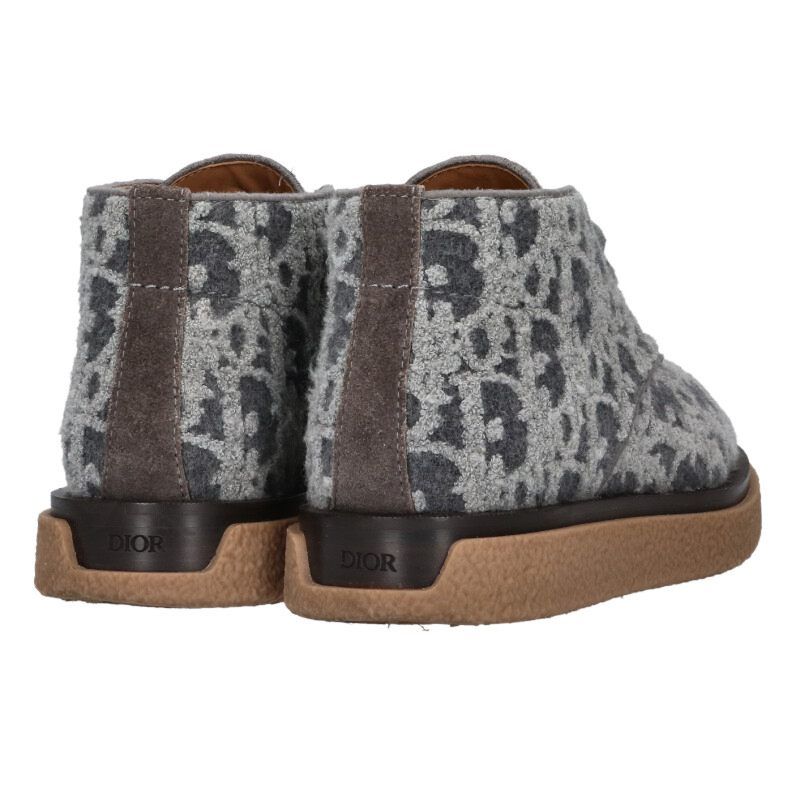 Dior Sahara All Over Pattern Chukka Boots 42 Graybrown Tone — view 2