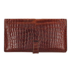 Hermes Bearn Souffle Porosus Shine Wallet Brown Tone — view 2
