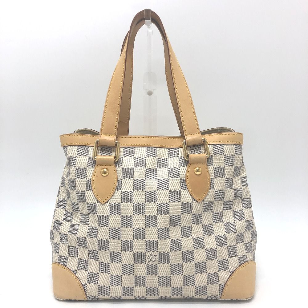 Louis Vuitton Tote Hampstead PM Damier Azur Canvas White — view 2