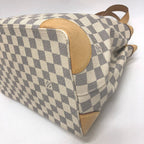 Louis Vuitton Tote Hampstead PM Damier Azur Canvas White — view 6