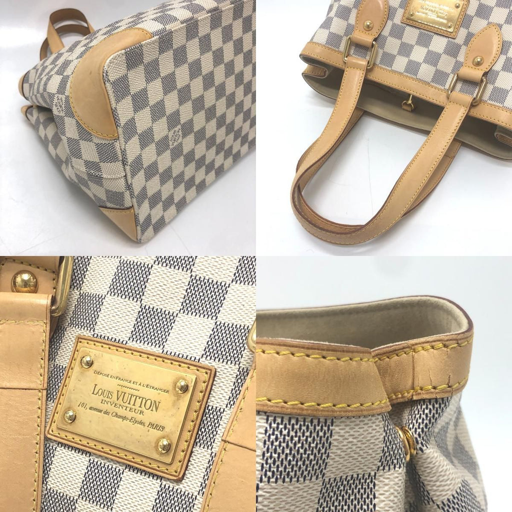 Louis Vuitton Tote Hampstead PM Damier Azur Canvas White — view 7