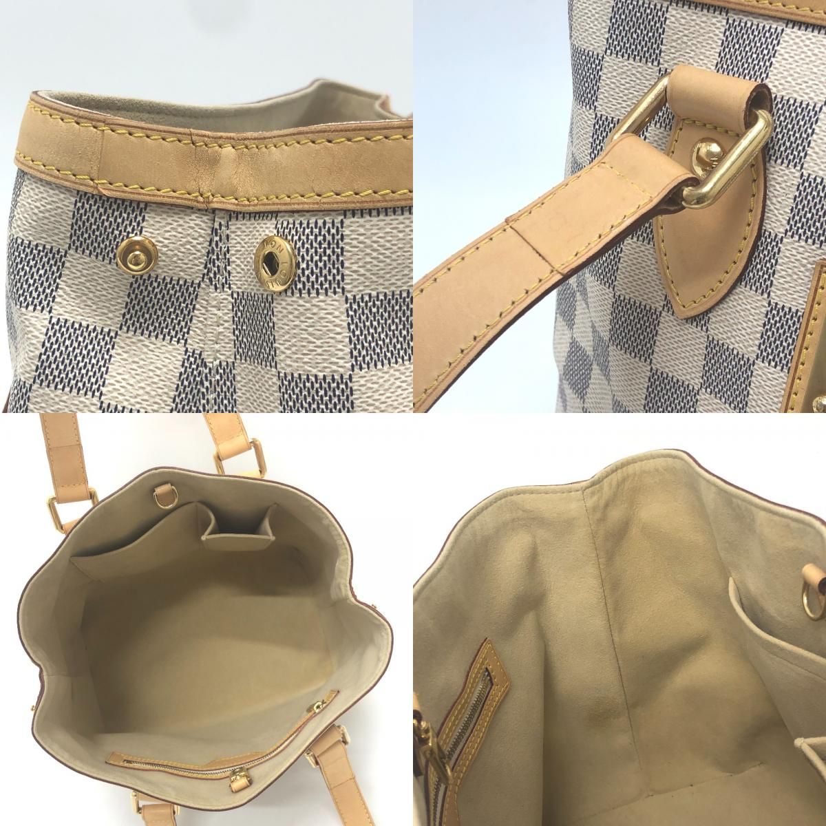 Louis Vuitton Tote Hampstead PM Damier Azur Canvas White — view 8