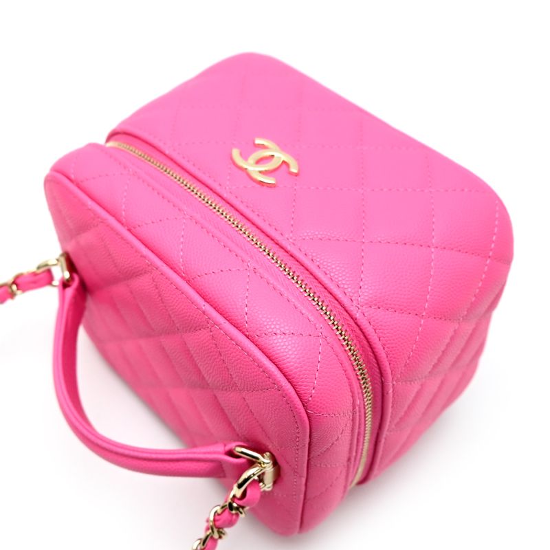 Chanel Shoulder Bag Caviar Pink — view 3