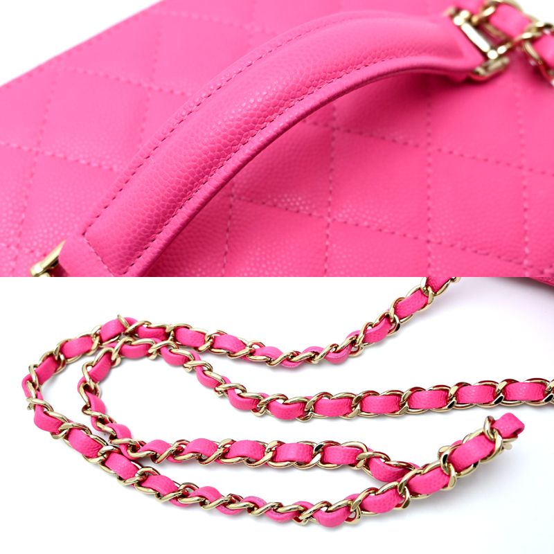 Chanel Shoulder Bag Caviar Pink — view 5