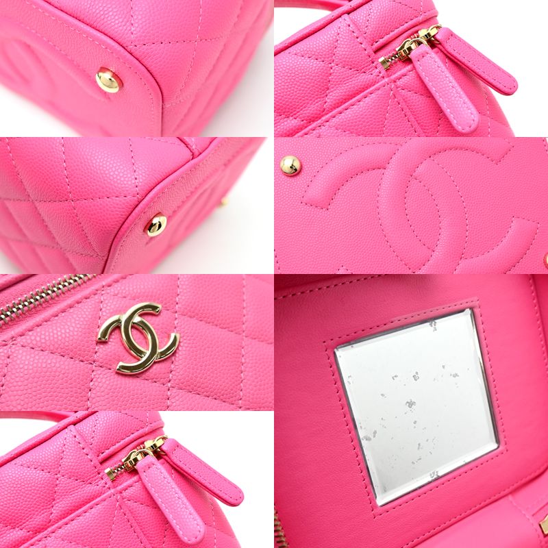 Chanel Shoulder Bag Caviar Pink — view 7