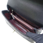 Chanel Large Top Handle Flap Bag Grain Calfskin BK — view 7