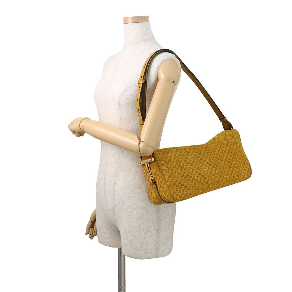 Gucci Shoulder Bag GG Suede Leather Half Horsebit Master Doiero — view 4