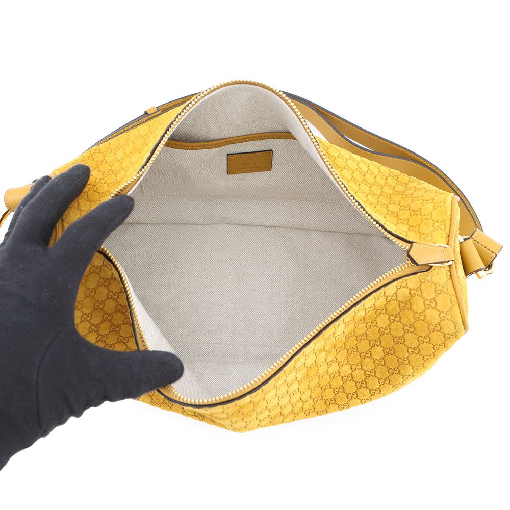 Gucci Shoulder Bag GG Suede Leather Half Horsebit Master Doiero — view 5