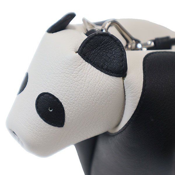 Loewe Panda Mini Shoulder Bag White Black — view 6