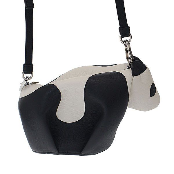 Loewe Panda Mini Shoulder Bag White Black — view 2