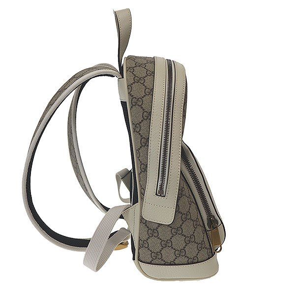 Gucci Ophidia GG Supreme Backpack Gray White Graywhite — view 3