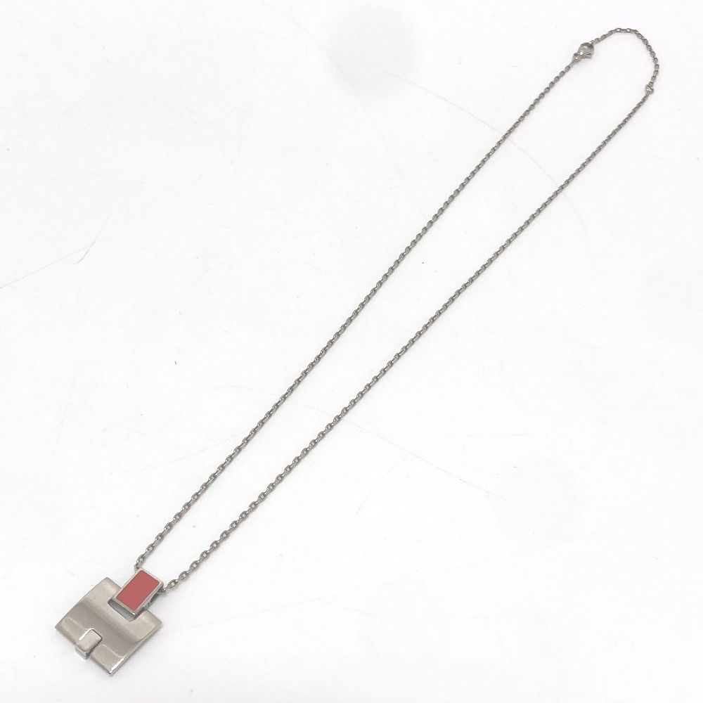 Hermes Necklace Motif Irene Metal Silver — view 2