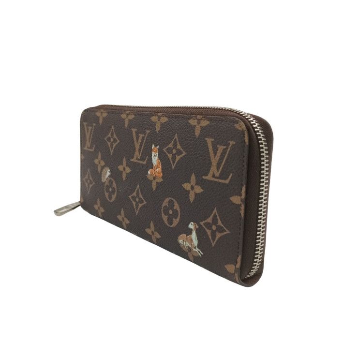Louis Vuitton Wallet Forest Zippy Horizontal Brown Monogram — view 2