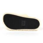 Celine Slide Triomphe Sandals Shearling Shoes Fur Ivory — view 2