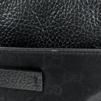 Gucci GG Pattern Shoulder Bag Nylon Black — view 4