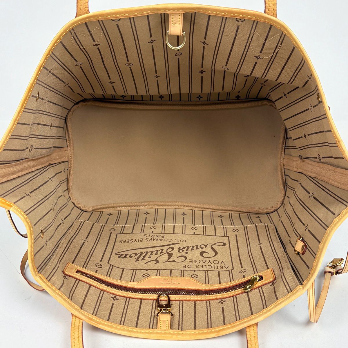 Louis Vuitton Neverfull MM Shoulder Bag Tote Monogram Brown — view 8