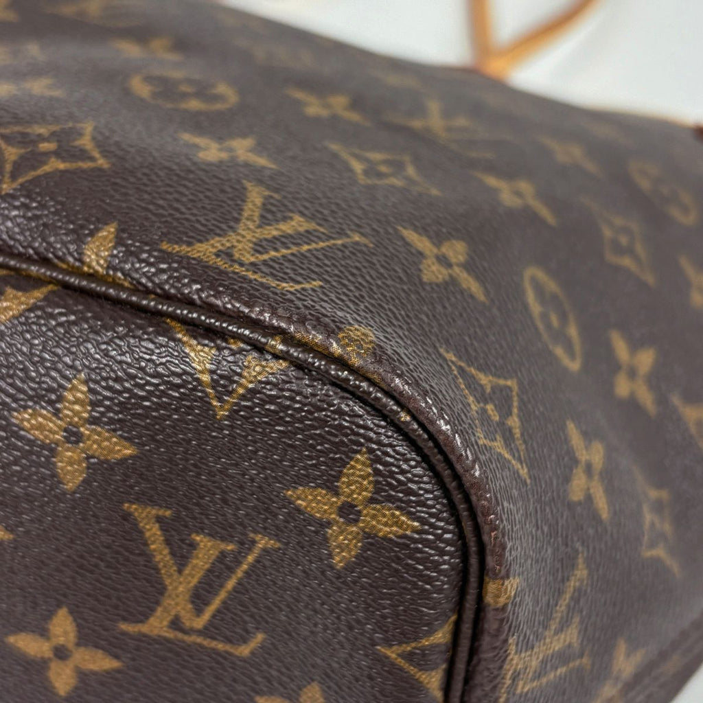 Louis Vuitton Neverfull MM Shoulder Bag Tote Monogram Brown — view 3