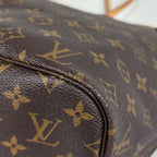 Louis Vuitton Neverfull MM Shoulder Bag Tote Monogram Brown — view 3