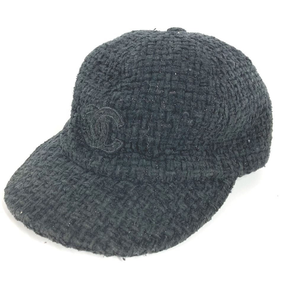Chanel Cap CC Logo Cotton Black — view 3
