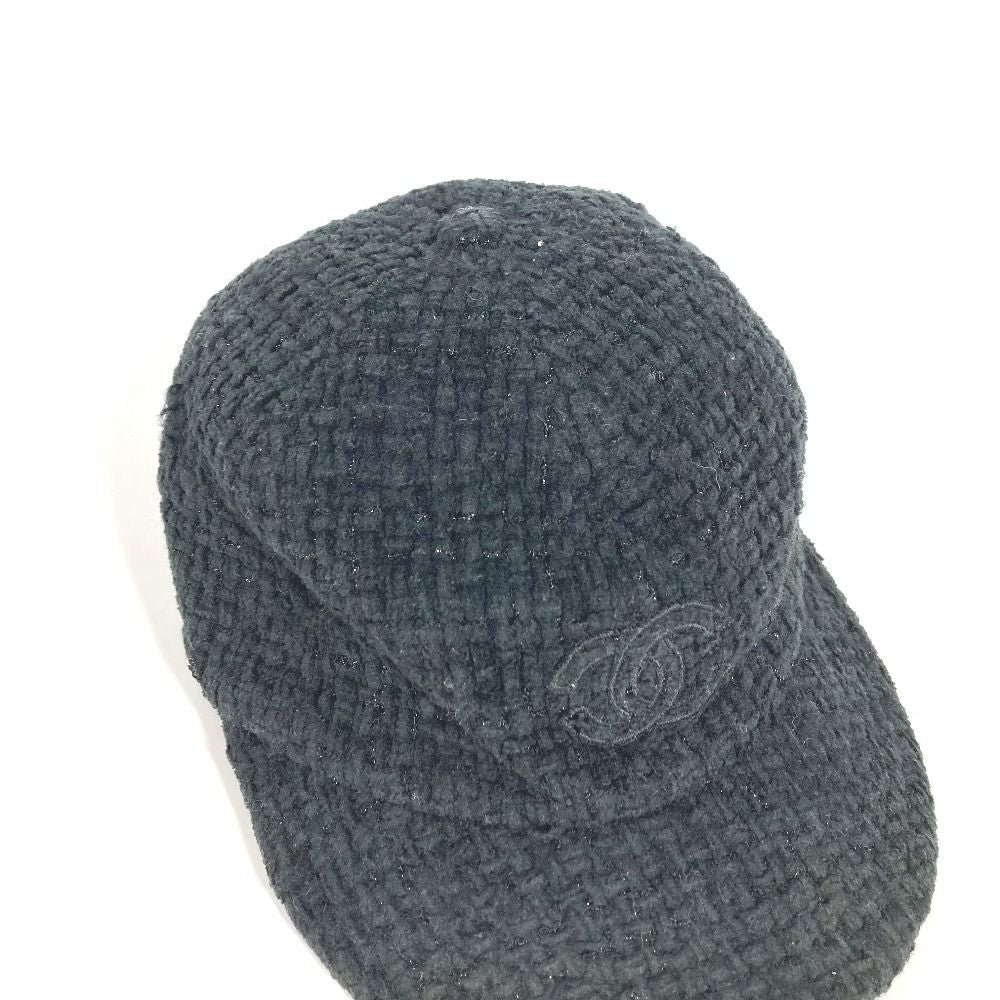 Chanel Cap CC Logo Cotton Black — view 2