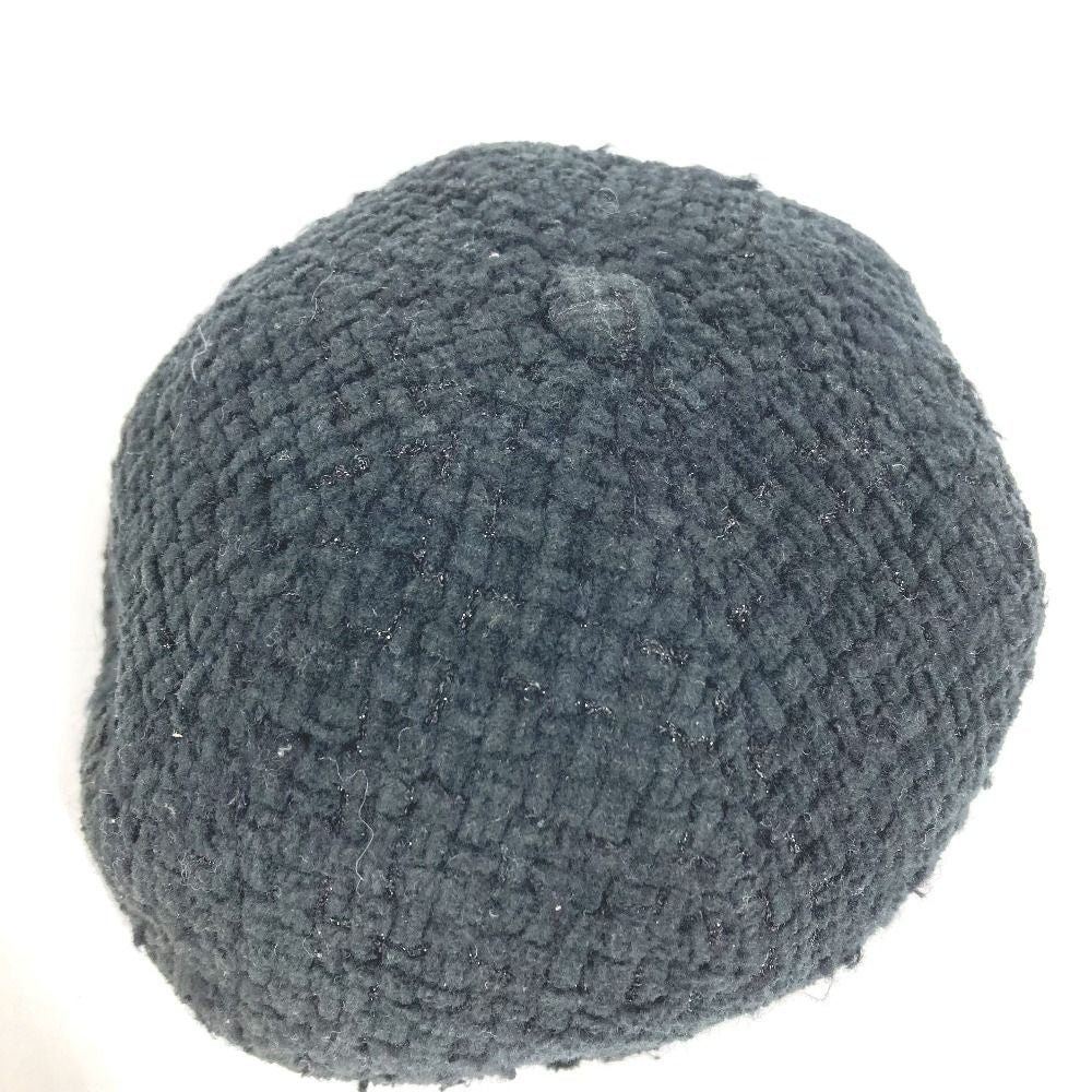 Chanel Cap CC Logo Cotton Black — view 6