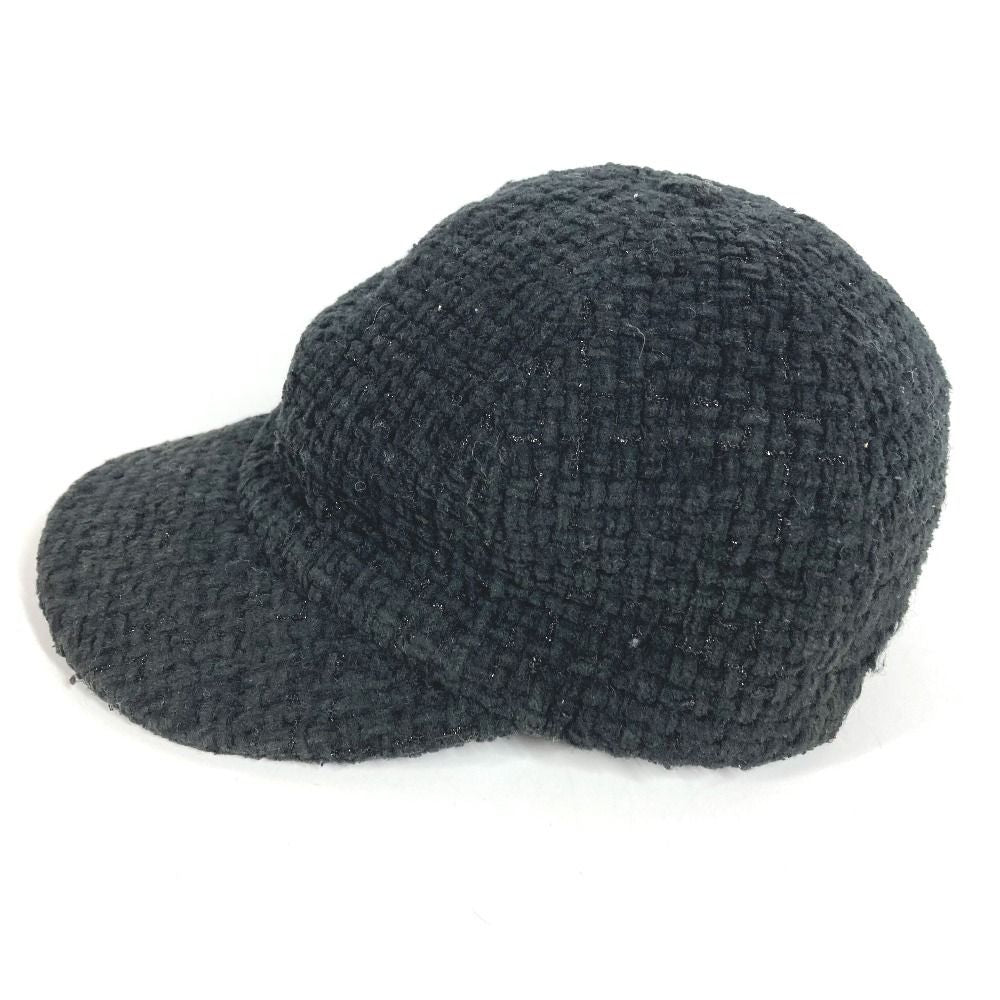 Chanel Cap CC Logo Cotton Black — view 4