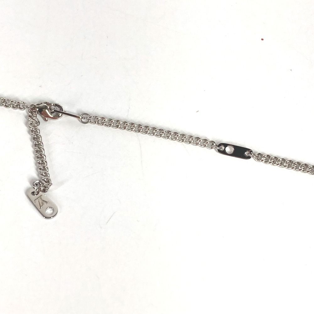 Louis Vuitton Necklace Collier LV Stone Taiga Eye Pendant Silver Brown — view 4
