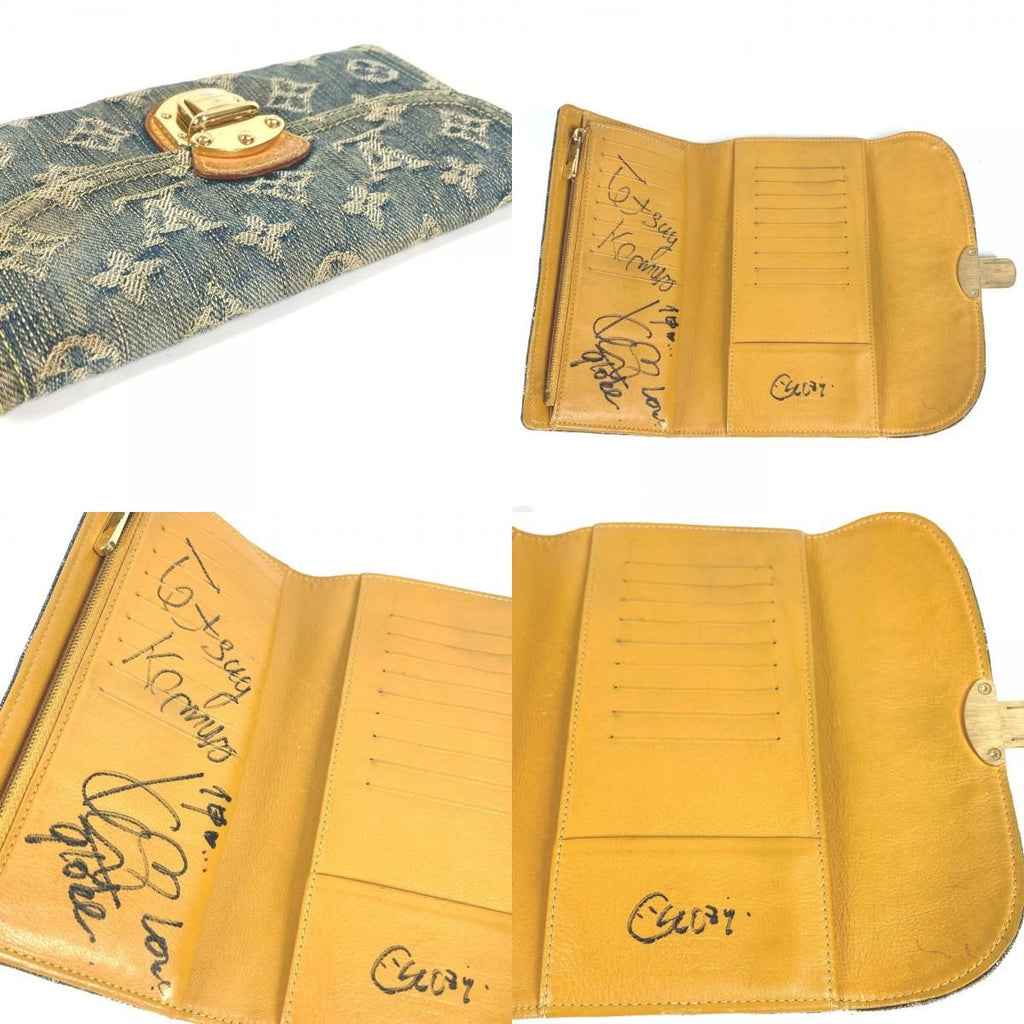 Louis Vuitton Wallet Porte Feuille Amelia Monogram Denim Canvas — view 7