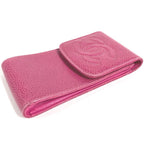 Chanel Pouch CC Logo Caviar Leather Pink — view 2