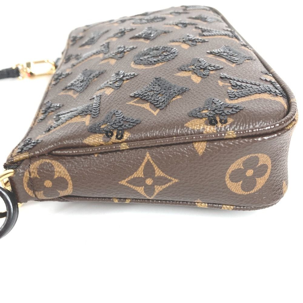 Louis Vuitton Shoulder Bag Pochette Monogram Canvas Brown — view 4