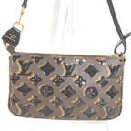 Louis Vuitton Shoulder Bag Pochette Monogram Canvas Brown — view 3