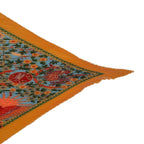 Hermes Scarf Pleated Axis Mundi Center of the World Yellow — view 5