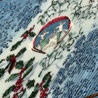 Hermes Scarf Pleated Silk Neige D'antan Last Year's Snow Blue — view 6