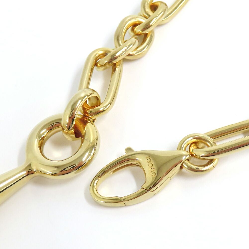Gucci Half Horsebit Necklace Yellow Gold — view 5