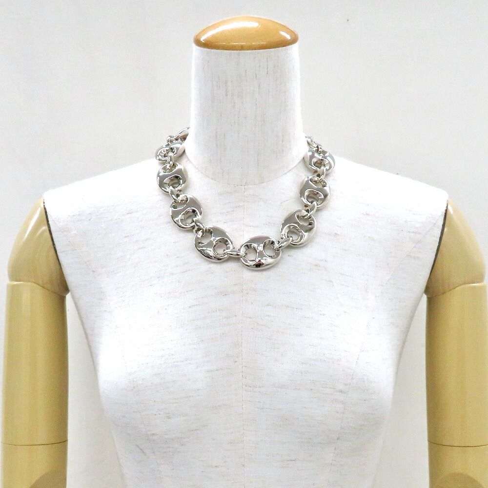 Gucci Marina Chain Necklace Palladium Silver — view 7