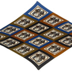 Hermes Scarf Pleated Silk Brides de Gala Geometric Pattern Horse Tackle Box — view 4