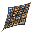 Hermes Scarf Pleated Silk Brides de Gala Geometric Pattern Horse Tackle Box — view 2