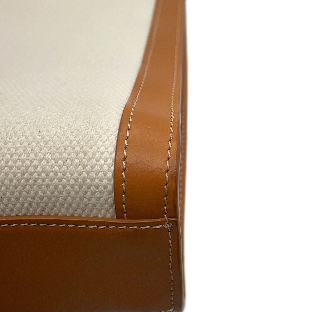 Celine Tote Vertical Cover Small 2-Way Shoulder Bag Natural Tan — view 7