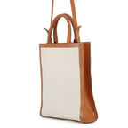 Celine Tote Vertical Cover Small 2-Way Shoulder Bag Natural Tan — view 2