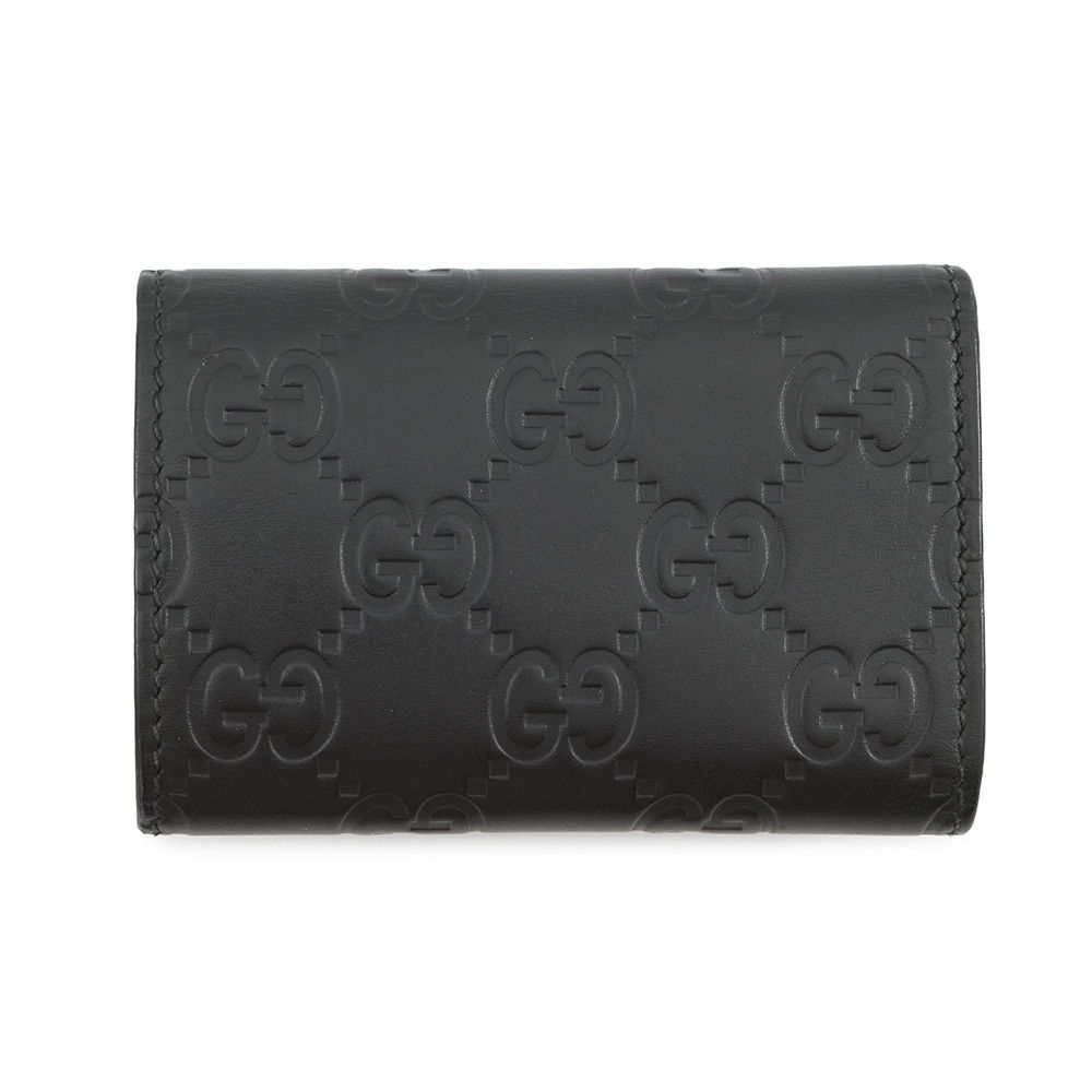 Gucci 6 Key Case Guccissima Leather Black Holder — view 3