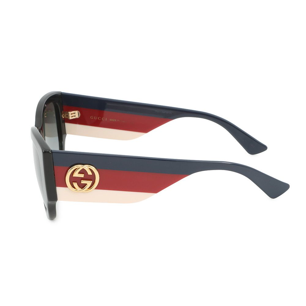 Gucci Sunglasses Interlocking Acetate Black Multicolor — view 2
