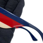 Gucci Sunglasses Interlocking Acetate Black Multicolor — view 8
