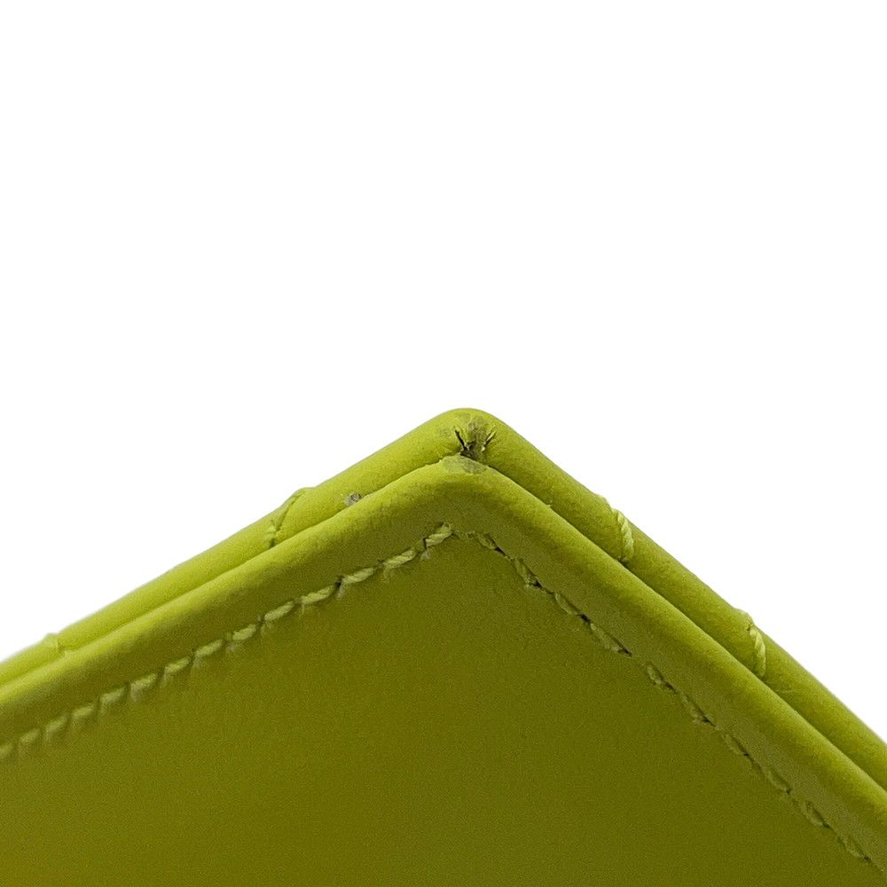 Gucci Key Case GG Marmont Double Chevron Quilted Card Bright Green — view 6