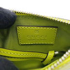 Gucci Key Case GG Marmont Double Chevron Quilted Card Bright Green — view 7