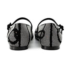 Hermes Ballet Shoes Light Rhinestone Suede 36 Black — view 3