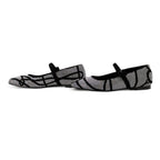 Hermes Ballet Shoes Light Rhinestone Suede 36 Black — view 2