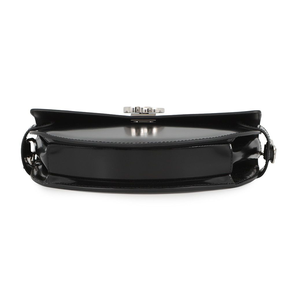 Gucci Leather GG Half Moon 2-Way Shoulder Bag Black — view 3