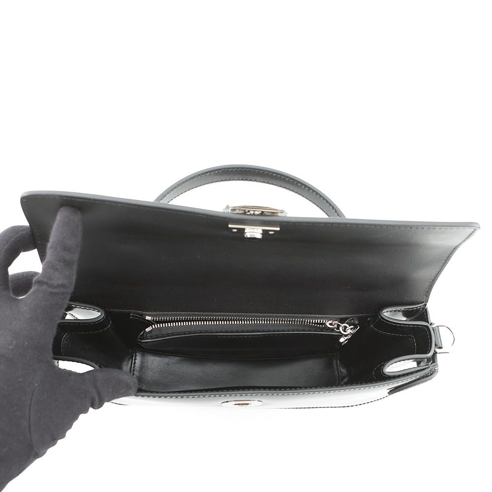 Gucci Leather GG Half Moon 2-Way Shoulder Bag Black — view 6