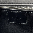 Gucci Leather GG Half Moon 2-Way Shoulder Bag Black — view 7